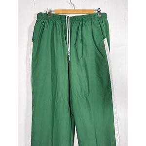 Nike Team Vintage Green White Stripe Mesh Lined Windbreaker Track Pants Mens XL